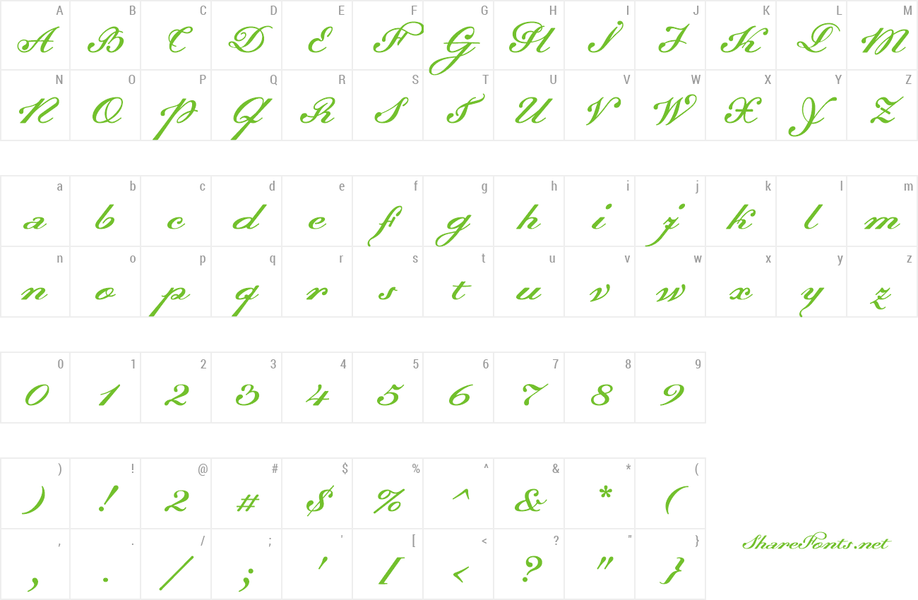 Font Dalliance Script Display preview